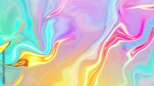Psychedelic animation in abstract style on colorful background. Abstract fluid liquid surface lilac blue background. High quality FullHD footage	
