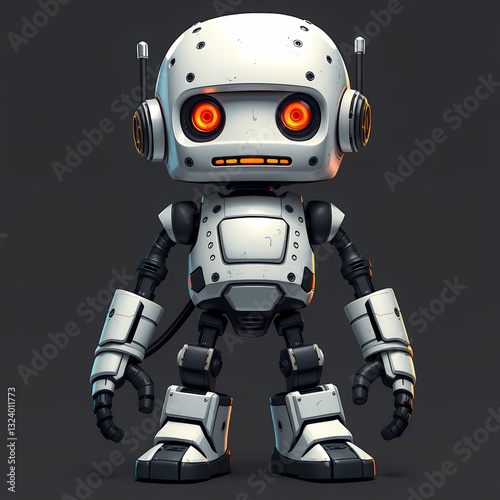 white mini robot