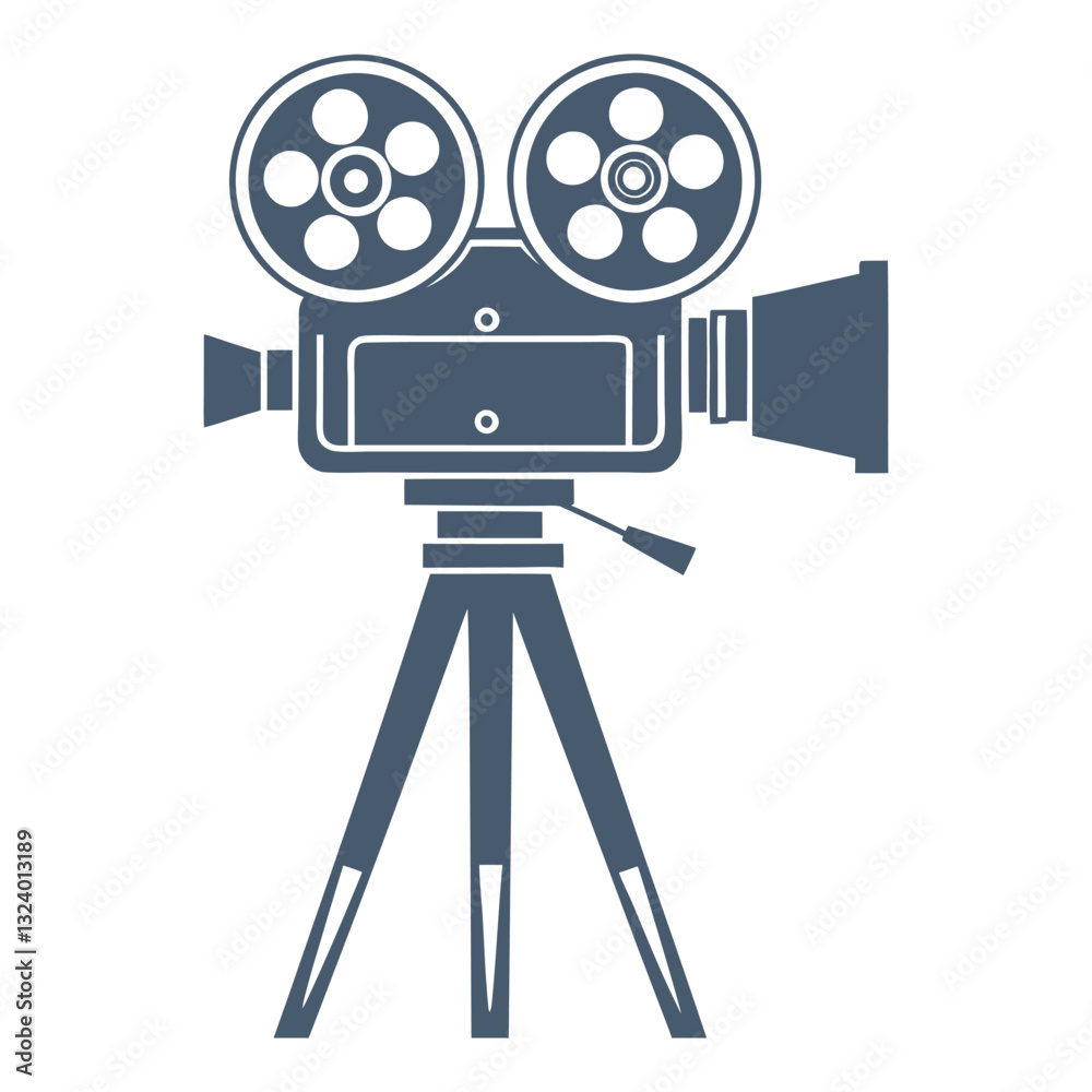Obraz premium Film Camera Icon Classic and Professional Vector Design.