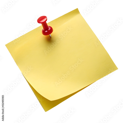 Blank note paper with push pintransparent png