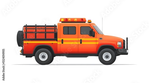 Professional Vehicle Evacuation Company Template Illustration Isolated for Marketing Materials
