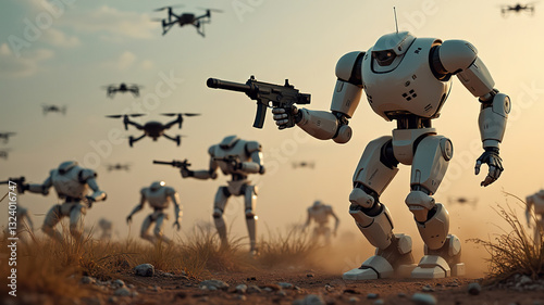 Robotic Army Advance, Drone Warfare Landscape