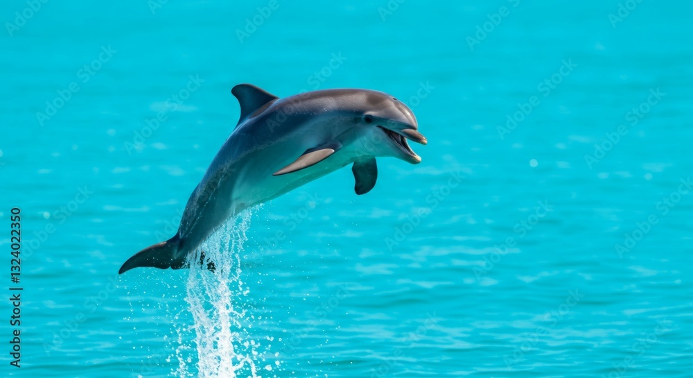 Fototapeta premium Dolphin leaping from the ocean