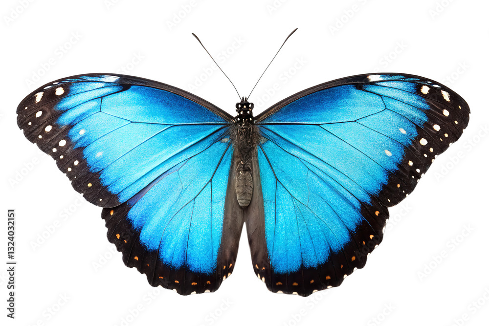 Obraz premium A blue morpho butterfly
