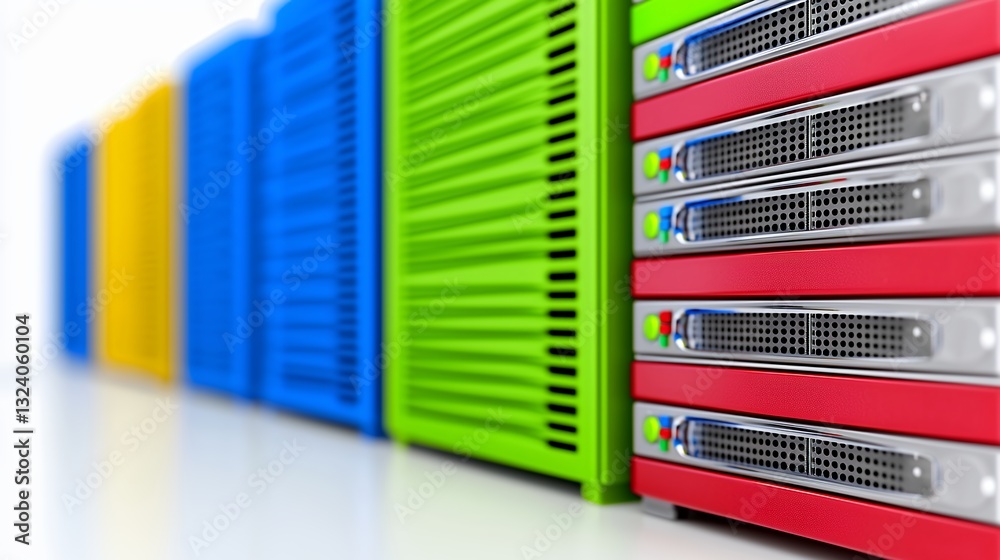 Colorful Servers in a Modern Data Center Colorful Servers in a Modern Data Center