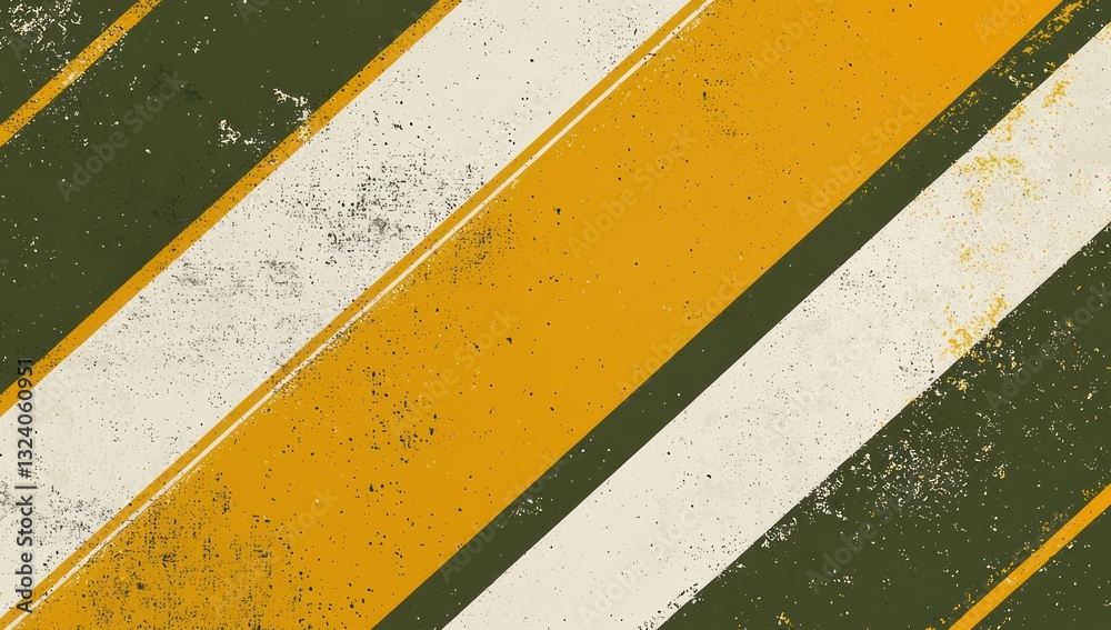 Fototapeta premium Stylish olive and mustard diagonal lines on a contemporary background.