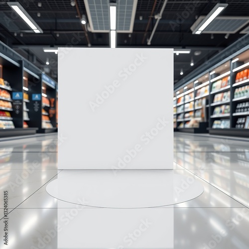 Department Store Floor Sticker Mockup - Ready for Branding