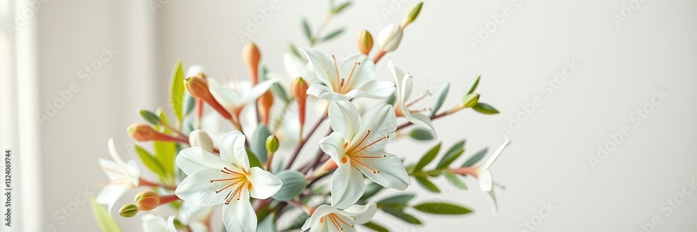 Fototapeta premium Fresh Eucalyptus Bouquet, Elegant Arrangement for Home Decor