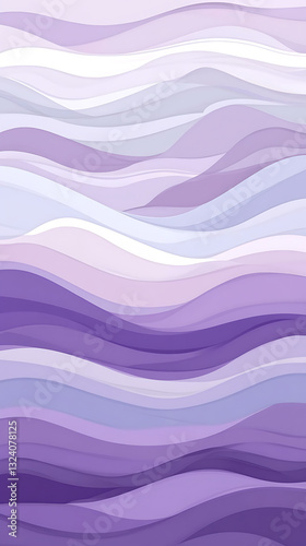Abstract Layered Purple Wave Pattern