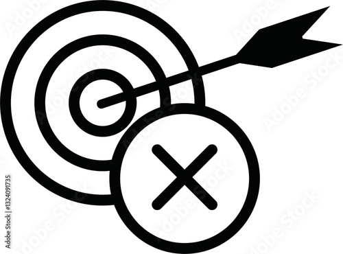 failure icon vector