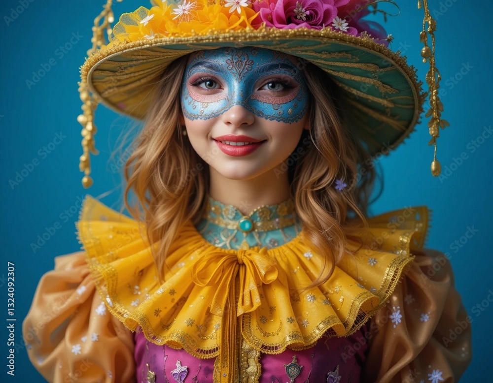 girl in carnival costume girl in carnival costume