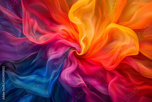 Abstract colorful floral design with soft gradients representing artistic background modern art and delicate texture, concept: floral, design, abstract, , gradient