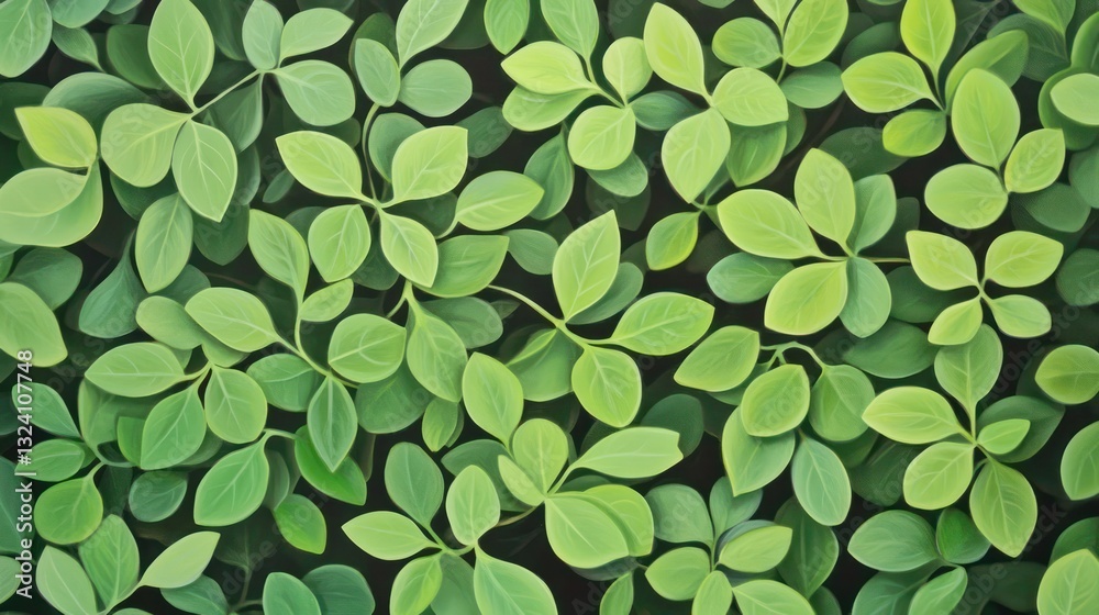 Lush Green Leaves Pattern Lush Green Leaves Pattern