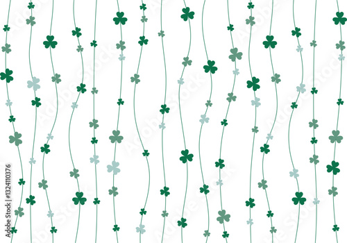 Seamless clover pattern for st Patrick's day vector illustration