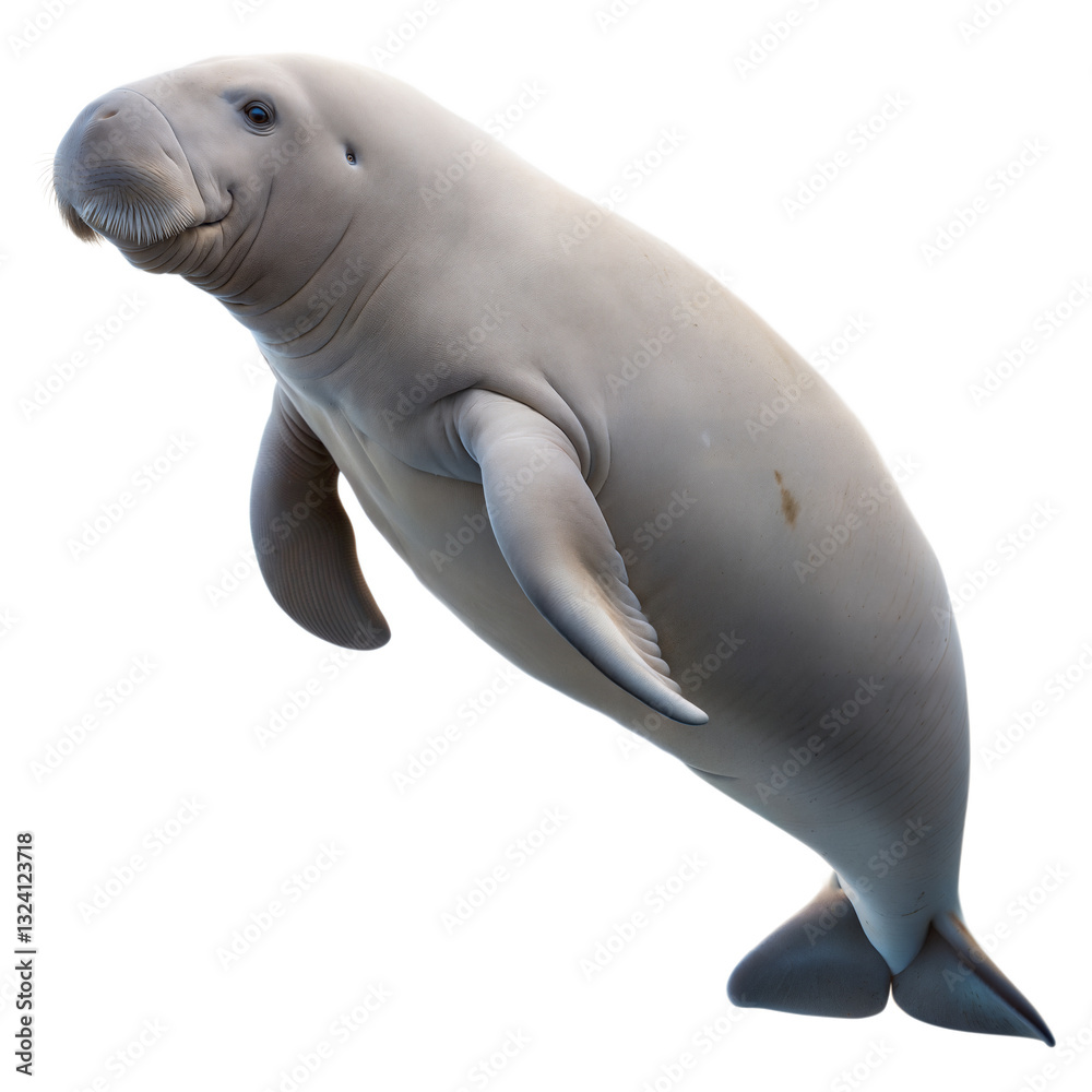 Naklejka premium Dugong AI Generated Image