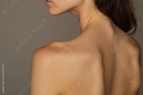 detail of  a back of a woman