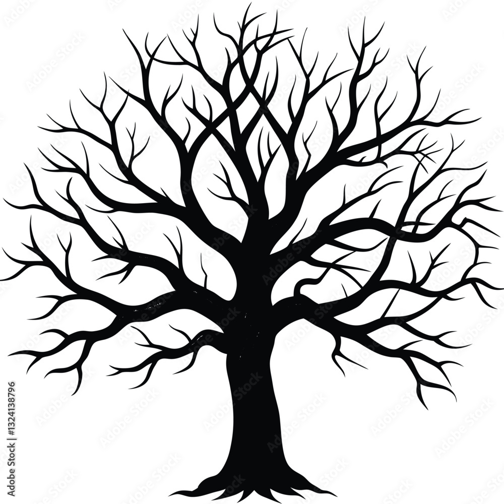 Obraz premium silhouette of tree