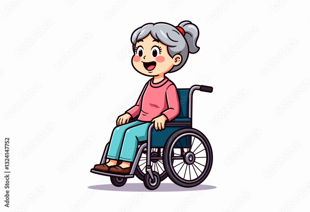 Celebrating Resilience: A Heartwarming Depiction of a Smiling Senior Woman in a Wheelchair, Perfect for Promoting Disability Awareness, Inclusivity, and Age-Positive Campaigns with a Touch of Joy.
Celebrating Resilience: A Heartwarming Depiction of a Smiling Senior Woman in a Wheelchair, Perfect for Promoting Disability Awareness, Inclusivity, and Age-Positive Campaigns with a Touch of Joy.