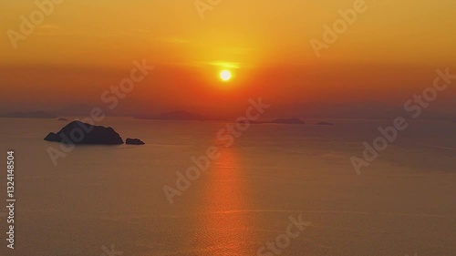 Wallpaper Mural Drone video of beautiful sunset Yao Yai with a view of Phucket in Thailand Torontodigital.ca