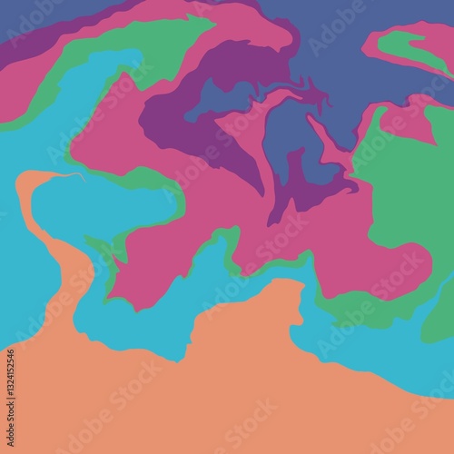 Abtract paint Blue, Pink, magenta, Green, color use for wallpaper