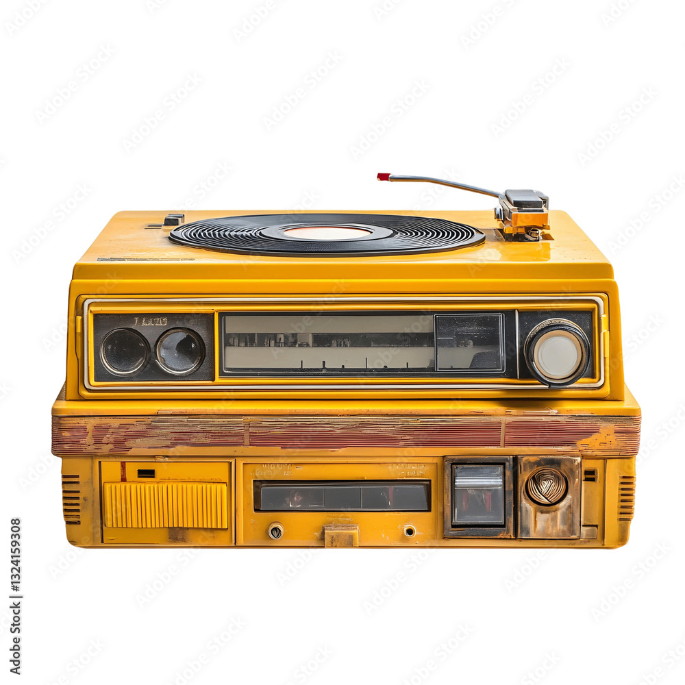 Fototapeta premium 1980s nostalgic cassette player