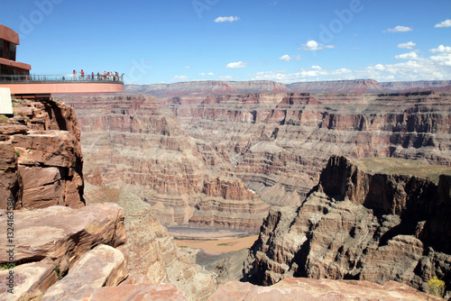 View of the Grand Canyon from the Skywalk.
