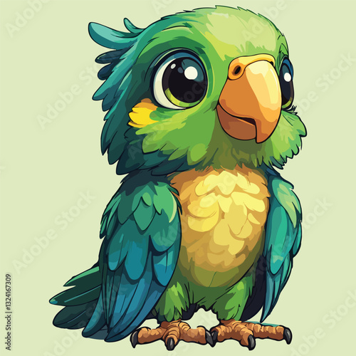 cartoon parrot 