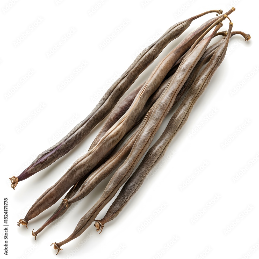Fresh Organic Long Beans with Unique Texture and Colors Fresh Organic Long Beans with Unique Texture and Colors