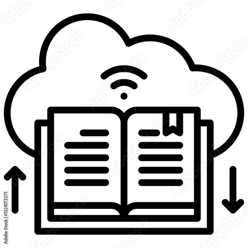 Cloud Library Icon