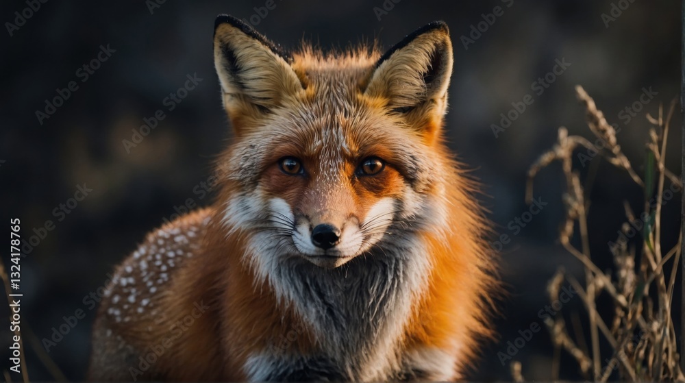 Fototapeta premium Graceful Fox In Focus