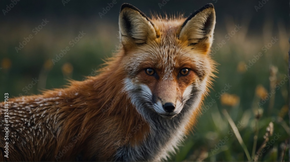 Fototapeta premium Luminous Fox At the Ridge