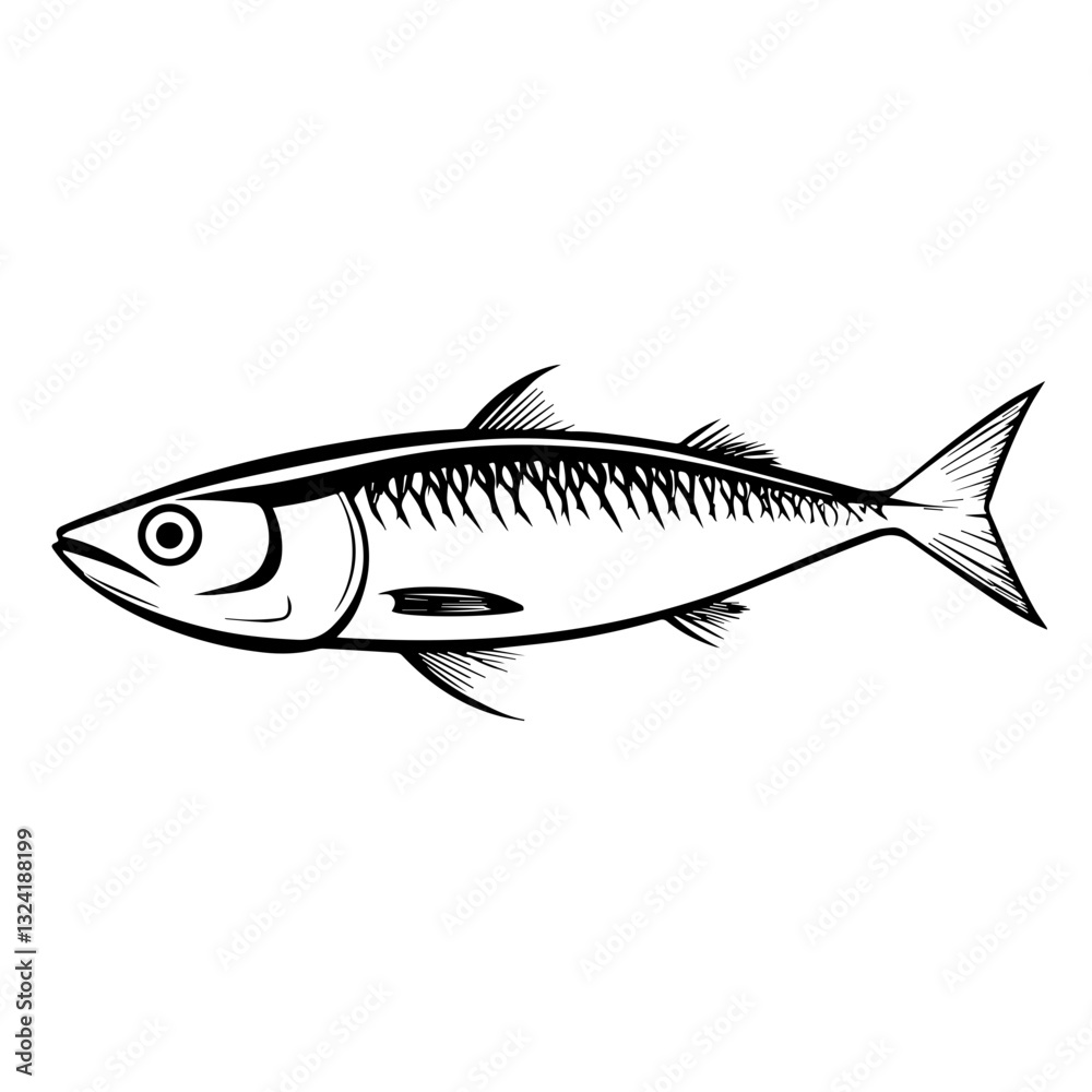 Obraz premium fish on a white background