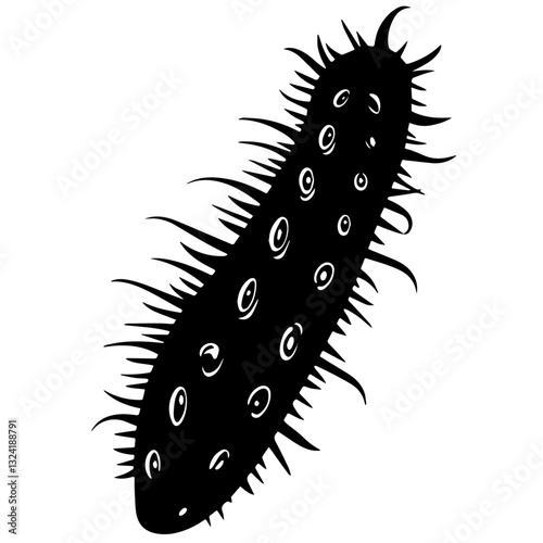 caterpillar on a white background