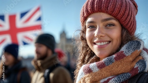 young student travelers in london on a study exchange trip