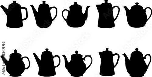 Teapot Icon Set