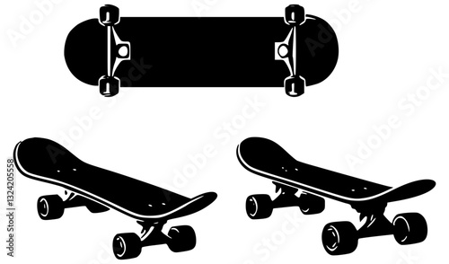 vector illustration of a skateboard