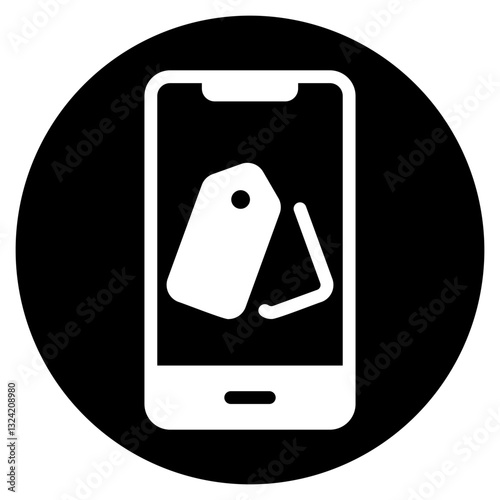 online shoping glyph icon