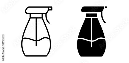 spray icon pack in flat and thin liner vectors graphic for ui designs