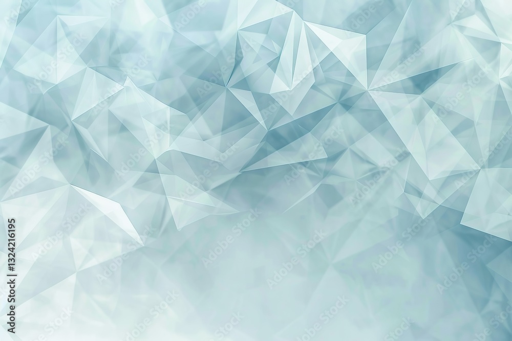 Polygonal Abstract Gradient Texture in Blue and White