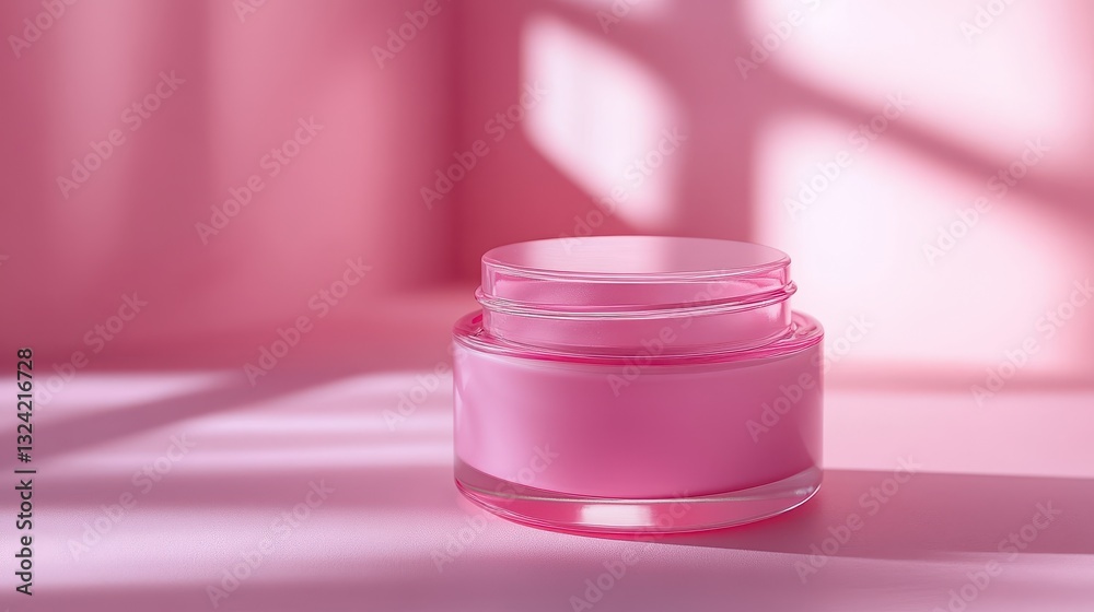 A small, glass jar, its surface adorned with a delicate pink hue, held a luxurious, creamy moisturizer. The jar sat on a soft, pastel pink surface, creating a tranquil and inviting image. A small, glass jar, its surface adorned with a delicate pink hue, held a luxurious, creamy moisturizer. The jar sat on a soft, pastel pink surface, creating a tranquil and inviting image.