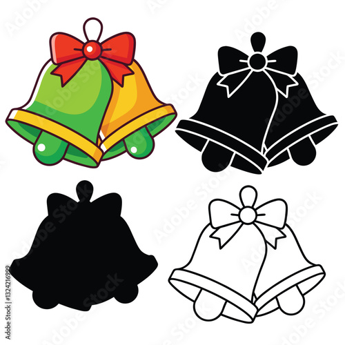 set of christmas bells