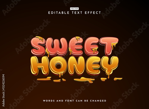 bold fancy liquid 3d sweet honey fresh pink gold color text effect