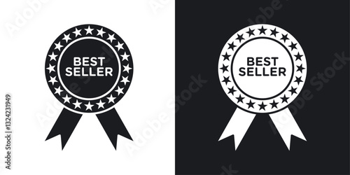 Best seller Icons vectors set for web designs in black colors