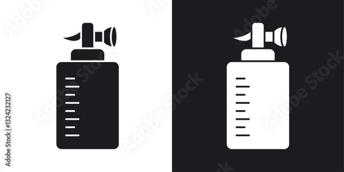 Breast pump Icons vectors set for web designs in black colors
