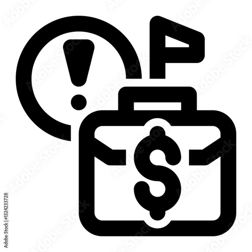 Challenge, Business Challenge, Business Outline Icon
