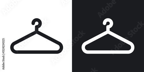 Hanger Icons vectors set for web designs in black colors