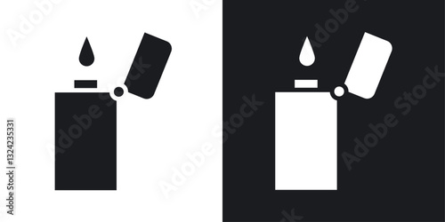 Lighter Icons vectors set for web designs in black colors