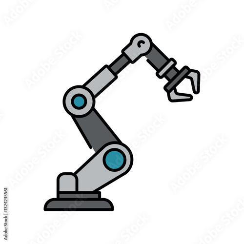 Manipulator  color line icon for digital and print projects.