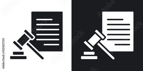Rule Icons vectors set for web designs in black colors
