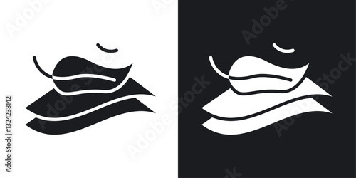 Soft fabric Icons vectors set for web designs in black colors